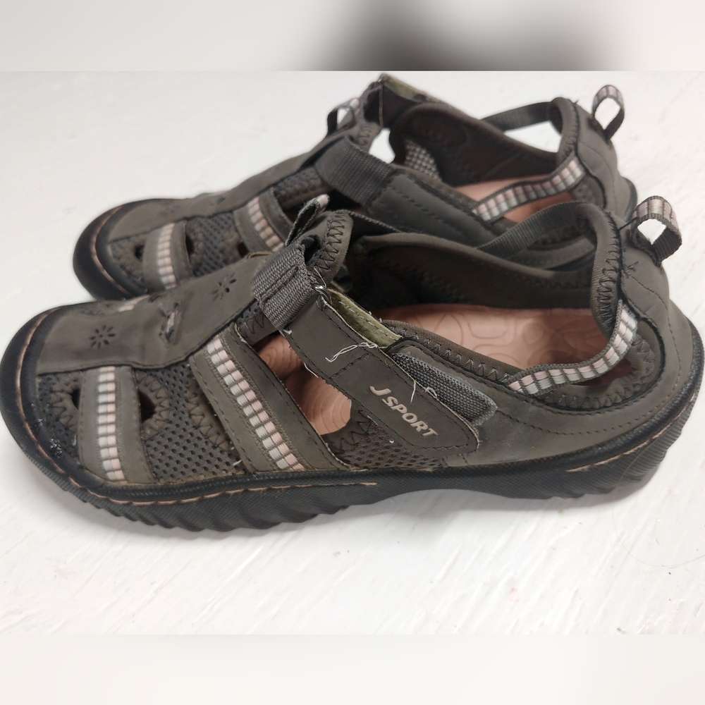 J Sport By Jambu Gray Sandals Size 7.5